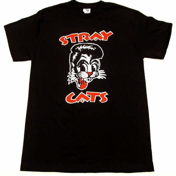Stray Cats T-Shirt Brian Setzer Rockabilly Rock Band Fan Tattoo Graphic 26 - Picture 1 of 5